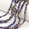 Electroplate Transparent Glass Beads Strands LS-EGLA-A034-T4mm-O05-1