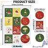 Christmas Theme Self-Adhesive Paper Gift Tag Stickers DIY-WH0308-333-2