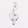 Tibetan Style Alloy Treble Clef Pendants TIBEP-R315-S-LF-2