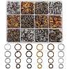 3870Pcs 24 Style Iron Open Jump Rings IFIN-SZ0001-30-1