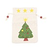 Christmas Theme Cotton Fabric Cloth Bag LS-ABAG-H104-A01-2