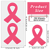 PVC Breast Cancer Pink Awareness Ribbon Sticker DIY-WH0431-01-2