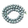 Natural Blue Jade Beads Strands G-H341-8mm-01-3