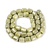 Anti-Tarnish Electroplate Glass Beads Strands EGLA-N027-03A-13-2