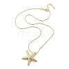 Brass Pendant Necklaces NJEW-S385-05B-G-3