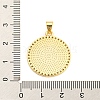 Brass with Cubic Zirconia Pendants KK-K332-16A-G-01-3