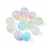 Spray Painted Acrylic Beads MACR-N009-028-5