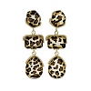 Alloy acrylic Dangle Stud Earrings EJEW-M075-01G-06-4
