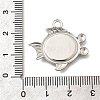 304 Stainless Steel Pendant Cabochon Settings STAS-E545-04B-P-3