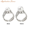Brass Open Cuff Ring Settings KK-G518-08P-01-4