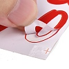 Number & Alphabet & Sign PVC Waterproof Self-Adhesive Sticker DIY-I073-04E-3