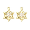 Alloy & ABS Plastic Pearl Pendants PL-CBAF039-01G-1