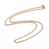 304 Stainless Steel Singapore Chain Necklaces NJEW-JN02662-02-1