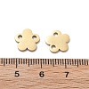 304 Stainless Steel Laser Cut Flower Connector Charms STAS-M111-12G-01-3