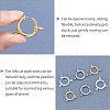 Unicraftale 6Pcs 3 Style 304 Stainless Steel Spring Ring Clasps STAS-UN0024-89-4