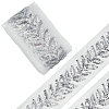 5Yards Polyester & Plastic Paillette Embroidery Ribbons OCOR-CY0003-25-1