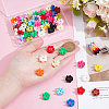 80Pcs Opaque Acrylic Beads SACR-UN0001-05-4