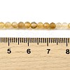 Natural Citrine(Heated) Beads Strands G-G259-D03-3mm-5