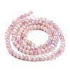 Faceted Electroplated Glass Beads Strands GLAA-C023-02-C19-4