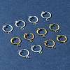 12Pcs 2 Colors Brass Clip-on Hoop Earring Findings KK-FS0001-48-9