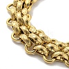 304 Stainless Steel Link Chain Bracelets BJEW-P315-01B-G-2