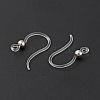 Transparent Resin Earring Hooks RESI-G050-01P-3