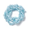 Natural White Jade Chip Beads Strands G-G905-02-3