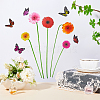 PVC Self Adhesive Wall Decorative Stickers STIC-WH0002-037-4