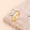 Natural Freshwater Pearl with Natural Shell Cuff Rings WGDDA1E-02-1