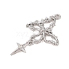 Alloy with Rhinestone Pendants FIND-Z053-08P-2