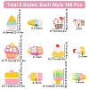 SUNNYCLUE 600 Pcs 6 Styles Food Themed Handmade Polymer Clay Cabochons CLAY-SC0001-13-2