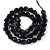 Natural Obsidian Beads Strands G-T139-8mm-50-2