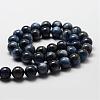 Natural Grade AB Kyanite/Cyanite/Disthene Round Bead Strands G-O143-06-10mm-2