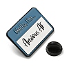 Hello I'm Anxious AF Rectangle Social Dialogue Box Enamel Pins JEWB-Z010-04C-EB-3