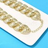 Electroplated CCB Curb Chain Necklace & Bracelets Set SJEW-G084-01G-4