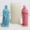 3D Buddhist Woman DIY Food Grade Silicone Statue Candle Molds PW-WG89310-01-2