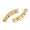 Brass Curved Tube Beads KK-P283-11G-2