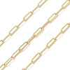 Rack Plating Oval Brass Curb Chains CHC-A010-01G-05-1