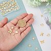 SUPERFINDINGS 50Pcs 5 Style Rack Plating Brass Charms KK-FH0004-69-3