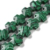 Synthetic Malachite Beads Strands G-K357-C08-01-1