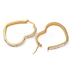 304 Stainless Steel Heart Hoop Earrings EJEW-S242-01G-D-1