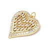 Valentine's Day Brass Micro Pave Clear Cubic Zirconia Pendants KK-E799-01E-G-2