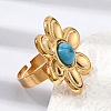304 Stainless Steel Cuff Open Rings for Women GG-CBA7994-02G-5