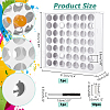 49-Hole Plastic Paint Organizer Stands ODIS-WH0038-132-2
