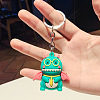 Cute Cartoon Silicone Dinosaur Pendant Keychain WG63499-02-1