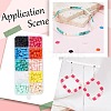 800Pcs 10 Colors Opaque Acrylic Slide Charms OACR-SC0001-36A-5