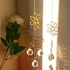 Metal Flower Hanging Ornaments PW-WG95698-01-2