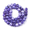 Natural Fire Crackle Agate Beads Strands X-G-S346-8mm-20-2