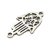 Non-Tarnish 201 Stainless Steel Hollow Connector Charms STAS-M015-16P-2