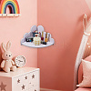 Cloud Shape Wood Wall-mounted Storage Rack AJEW-WH0816-412B-4